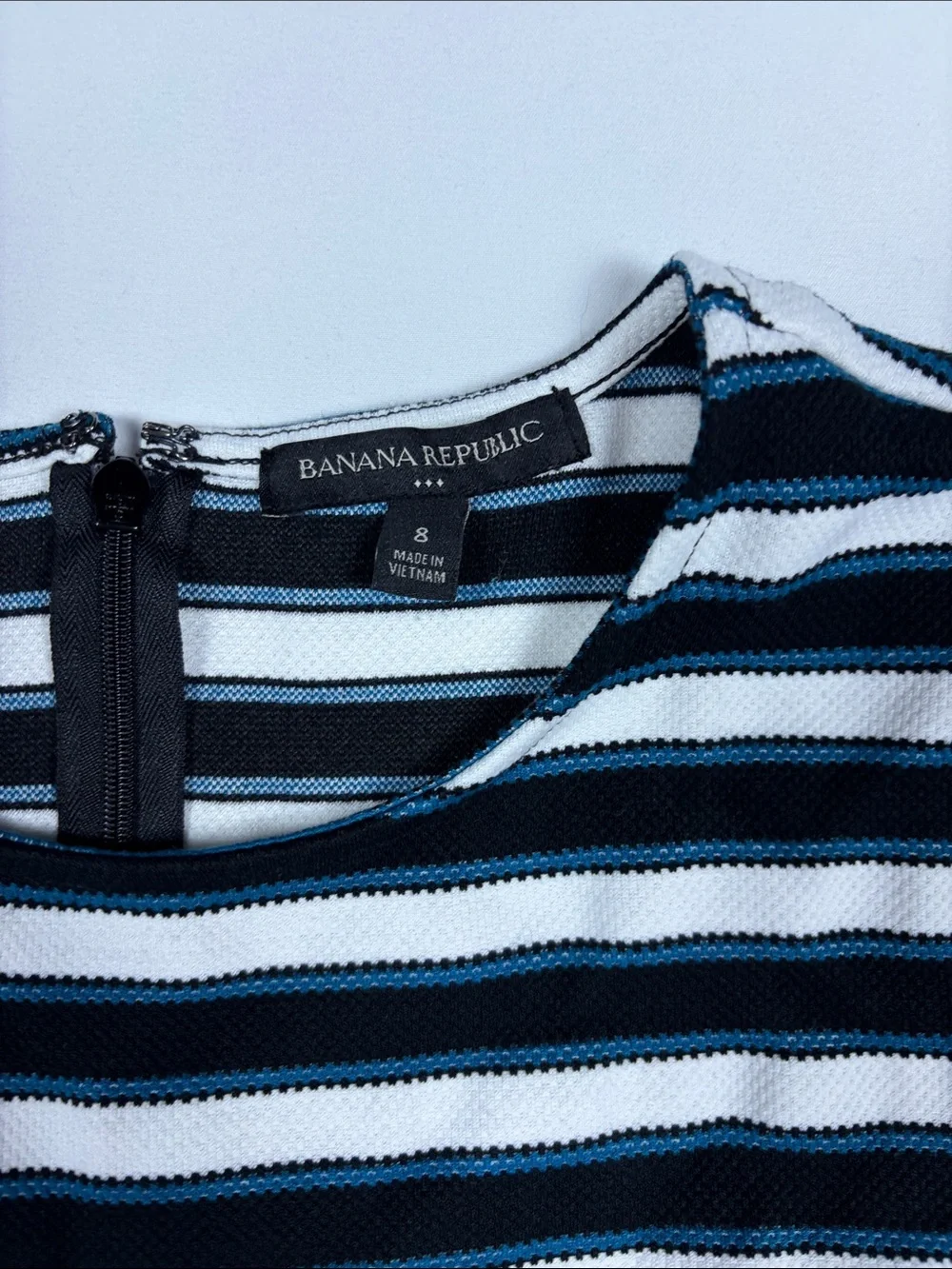 Banana Republic Striped Sheath Dress - Career, Casual,‎ Party - Size 8